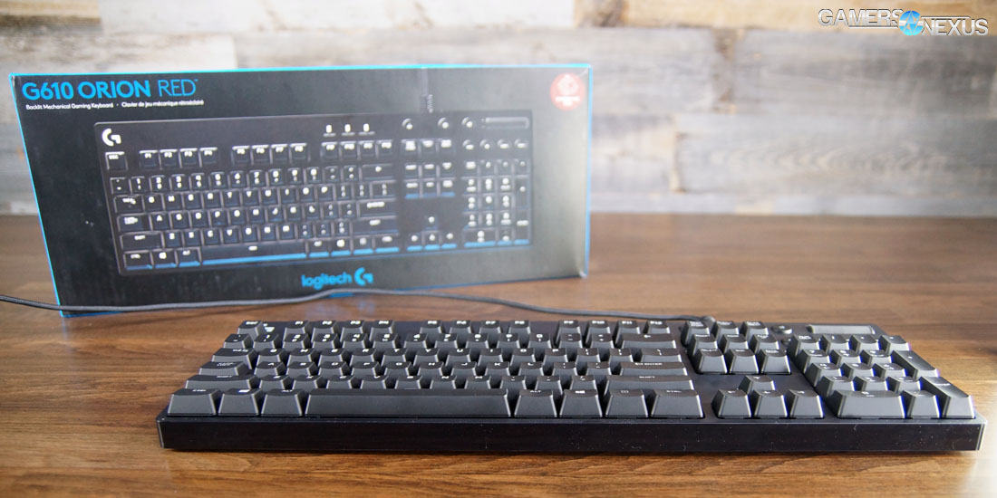 Logitech G610 Mechanical Keyboard Review & Tear-Down (MX Red) | GamersNexus