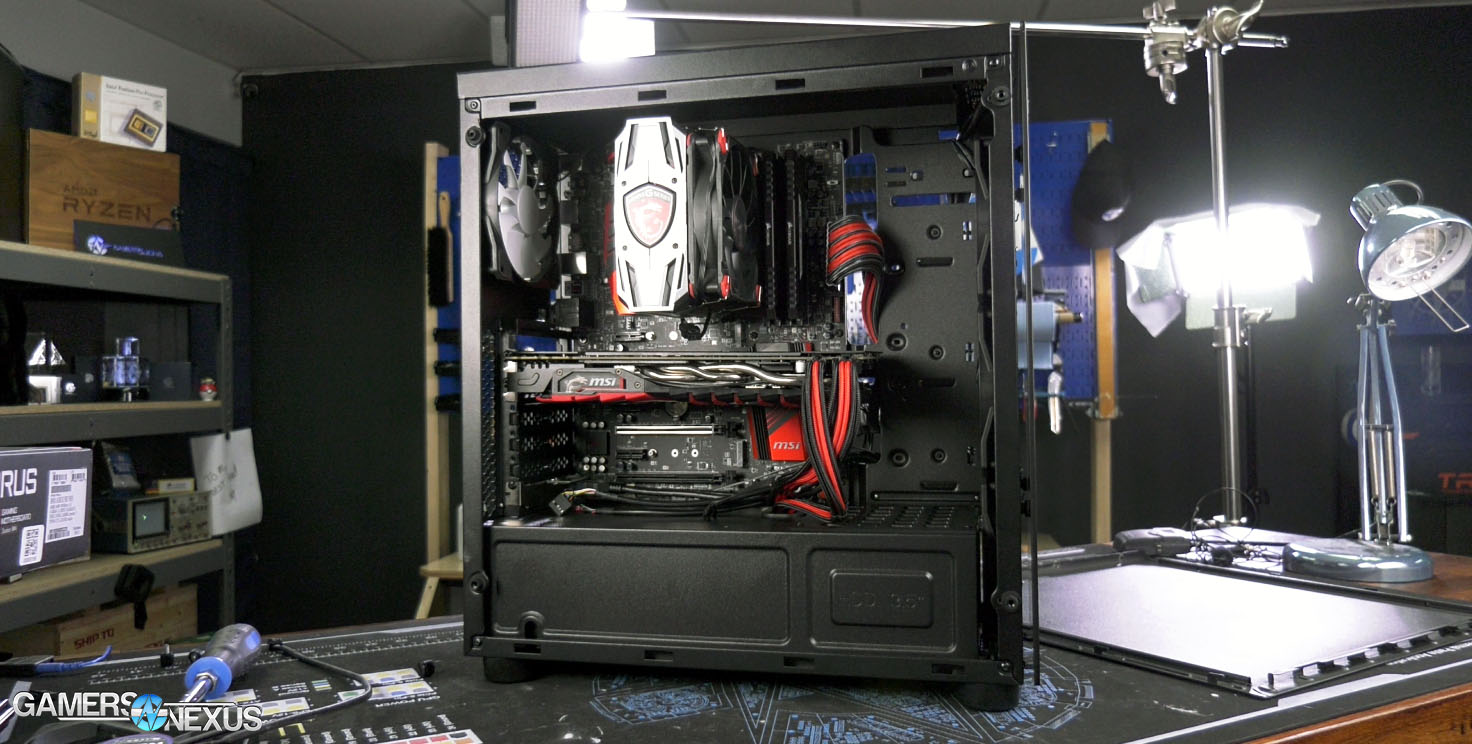 Walmart Gaming PC DTW Case Review & Thermals GamersNexus